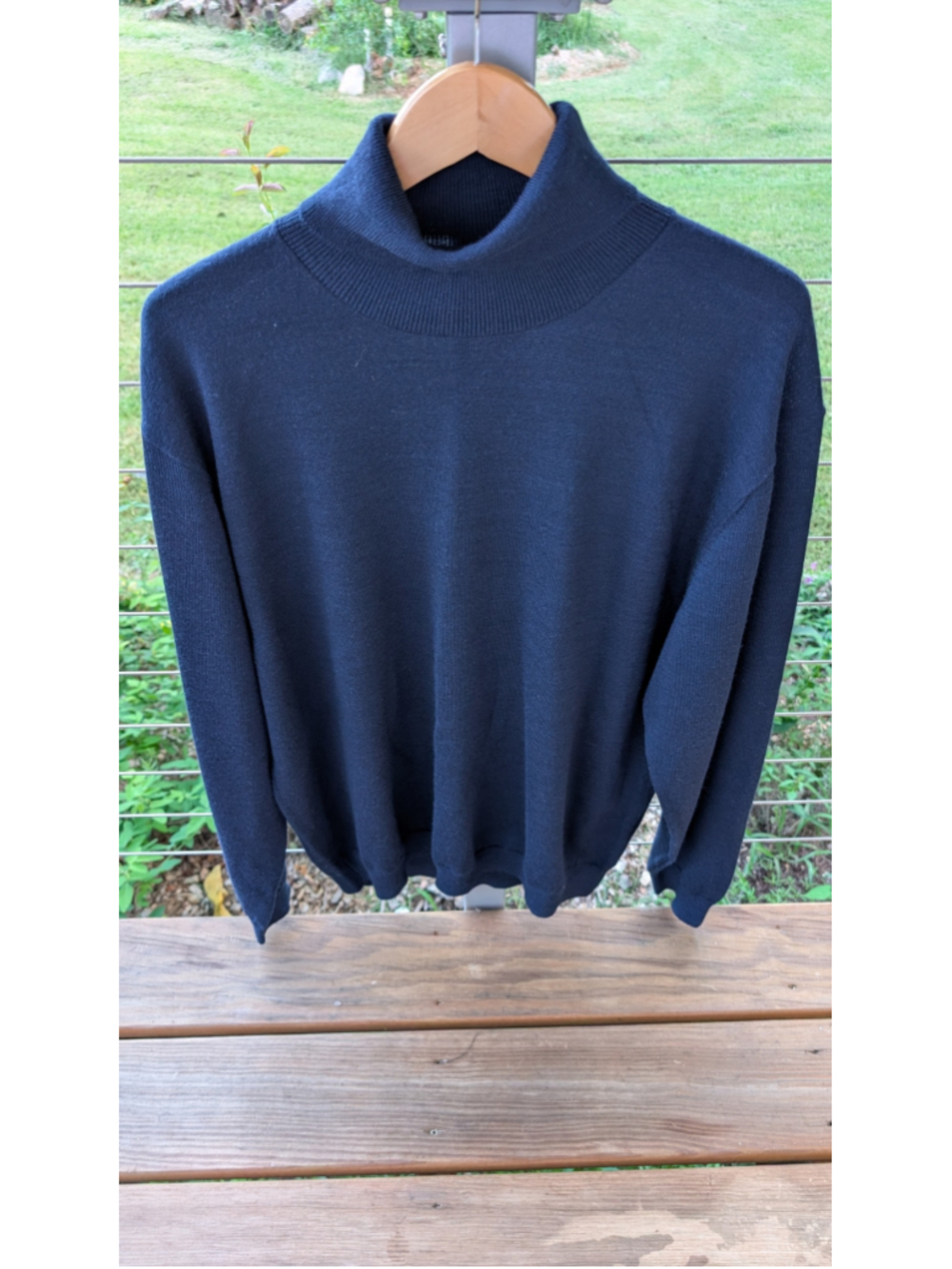 Men's Linea Uomo Navy Turtleneck Sweater XXL